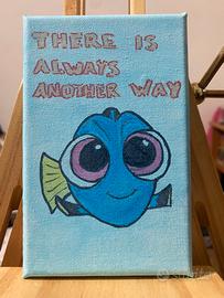 💕Mini tela dipinta a mano- Dory🐟
