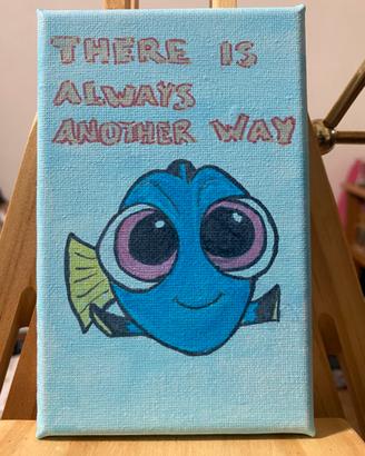 💕Mini tela dipinta a mano- Dory🐟