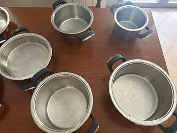 batteria pentole acciaio 18/10 AMC