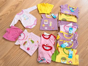 Lotto bimba 12 pezzi stock 