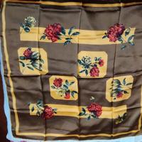 Foulard anni 50 seta quadrato lato 76 cm