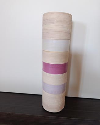 Vaso per fiori artigianale fatto a mano color crem