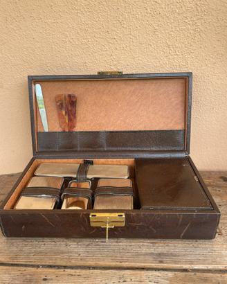 Beauty case da viaggio uomo vintage