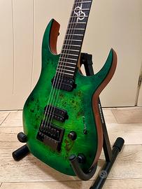 Chitarra 7 corde Solar S1.7LB – LIME BURST MATTE