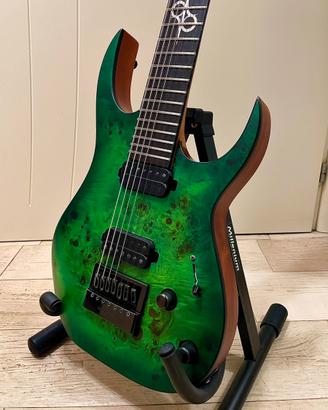 Chitarra 7 corde Solar S1.7LB – LIME BURST MATTE