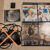 Lotto videogiochi e memory card PS2