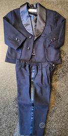 Cacharel completo elegante blu bambino 2 anni