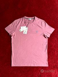 T-shirt us polo assn rosa uomo taglia m nuovo