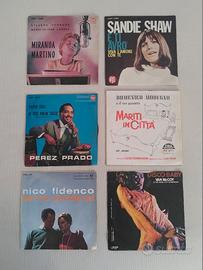 6 dischi in vinile 45 giri