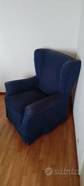 Poltrona da lettura blu Confalone