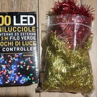 Addobbi Natalizi e 400 luci a led