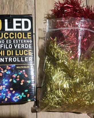 Addobbi Natalizi e 400 luci a led