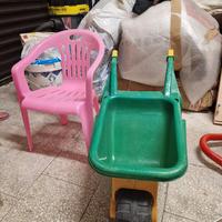 sedia + carriola giochi bimbo