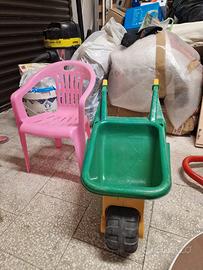 sedia + carriola giochi bimbo