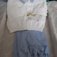 Vestito battesimo bimbo elegante