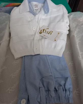 Vestito battesimo bimbo elegante