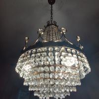 Lampadario a cascata vintage