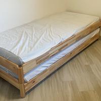 Letto Ikea UTÅKER e materassi ÅGOTNES come nuovi