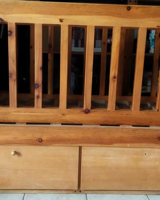 lettino bambini in legno massello