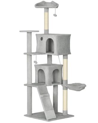 Albero Tiragraffi per gatti con amaca e scala