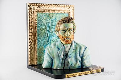 Van Gogh Autoritratto 3D in resina dipinto a mano 