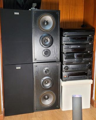 Kenwood Perla nera + piatto + casse Altec Lansing