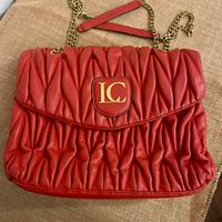 Borsa La Carrie rosso fuoco