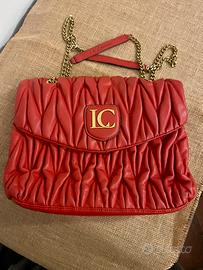 Borsa La Carrie rosso fuoco