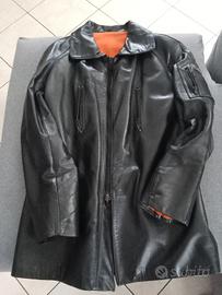 Giacca in pelle vintage Polizia 
