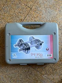 Set manubri fino a 14kg in valigetta - Domyos