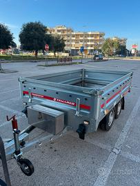 Carrello Temared doppio asse portata 1640kg