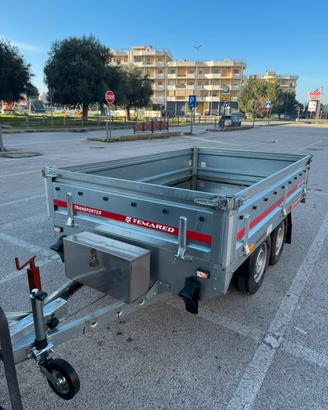 Carrello Temared doppio asse portata 1640kg