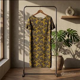 Abito, floreale, Motivi, taglia 46, donna