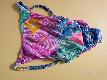 Costume intero donna multicolor 100% cotone