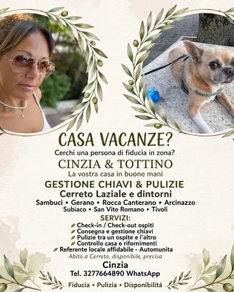 Ragazza seria ed automunita x gestione casa vacanz