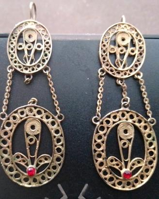 Orecchini vintage in filigrana