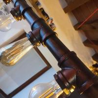 Lampadario vintage stile industrial