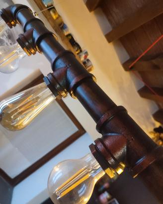 Lampadario vintage stile industrial