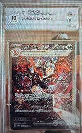 Charizard ex Teracrystal shiny GRAAD 10
