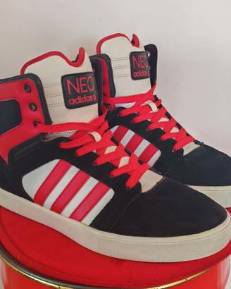 Scarpe Adidas NEO Bianco Rosso Nero 44