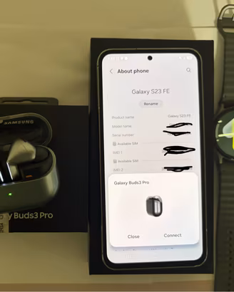 Ecosistema Samsung: Galaxy S23 FE + Watch + Buds