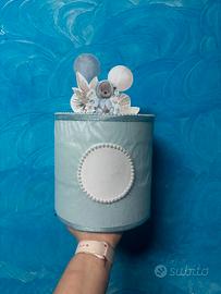 Torta scenografia nascita o battesimo