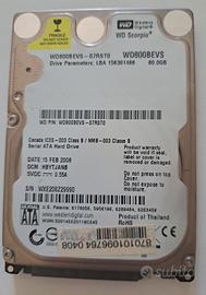 Hdd interno Western Digital da 80 GB