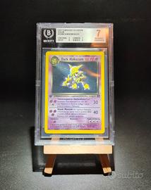 Carta Pokémon BGS 7 Dark Alakazam TR 1 1ED Ita Nm