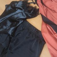 tris vestaglia top e pantaloncino 