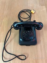 Telefono fisso nero vintage