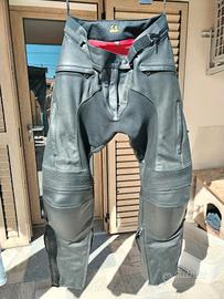 pantaloni moto pelle 