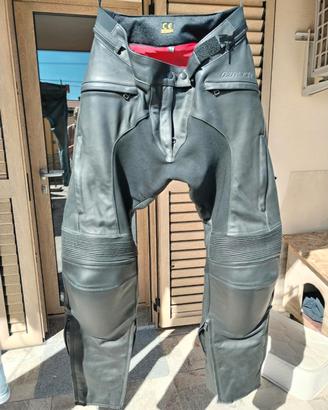 pantaloni moto pelle 