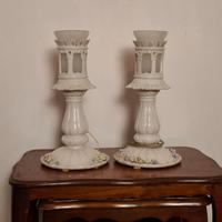 coppia di lampade in ceramica di Bassano, anni 50'