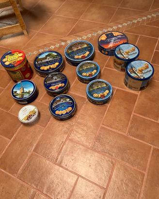 12 Scatole assortite di latta da Biscotti Danesi